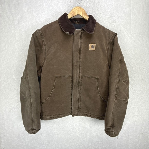 Carhartt Sandstone Jacket Arctic Quilt Lined Mens Large Tall J22 CHT Chestnut
